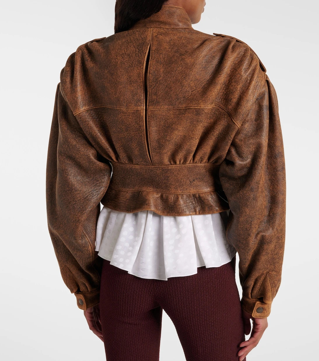 Chloé - Kısa kesim deri biker ceket