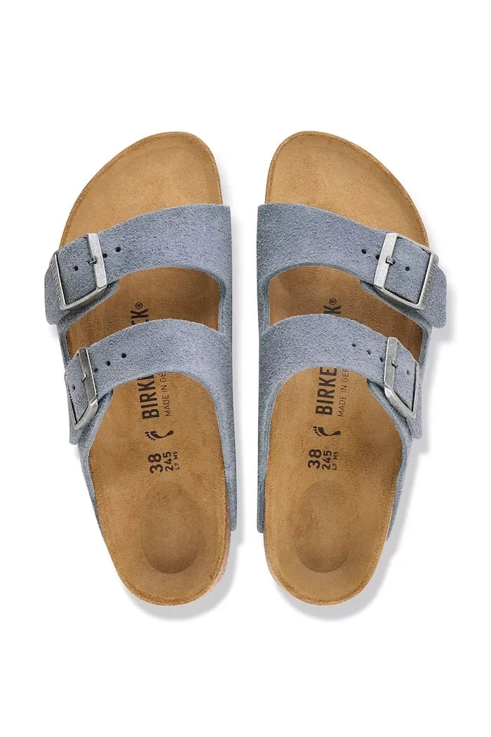 Birkenstock чехли от велур Arizona Suede Leather