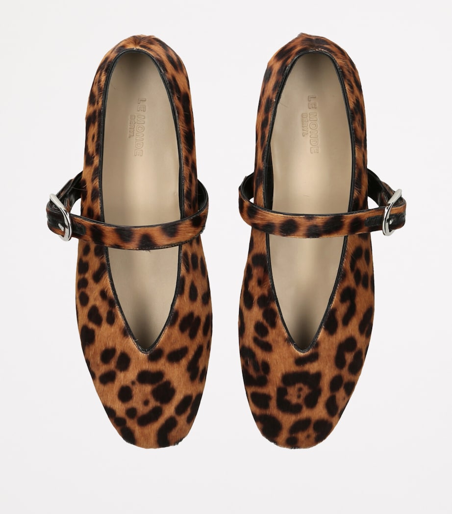 Le Monde Beryl Brown Calf Hair Stella Flats