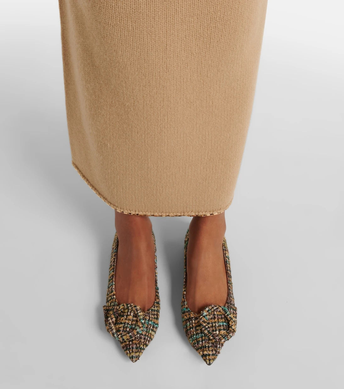 Gianvito Rossi - Venezia bouclé ballet flats