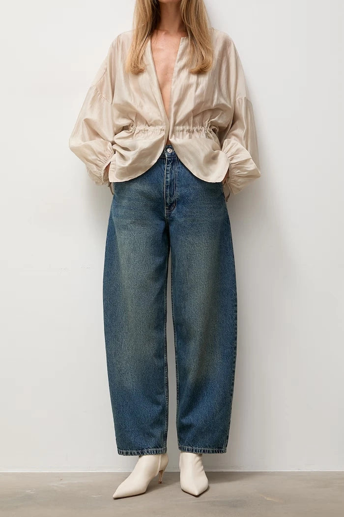 Kadın wide leg jean