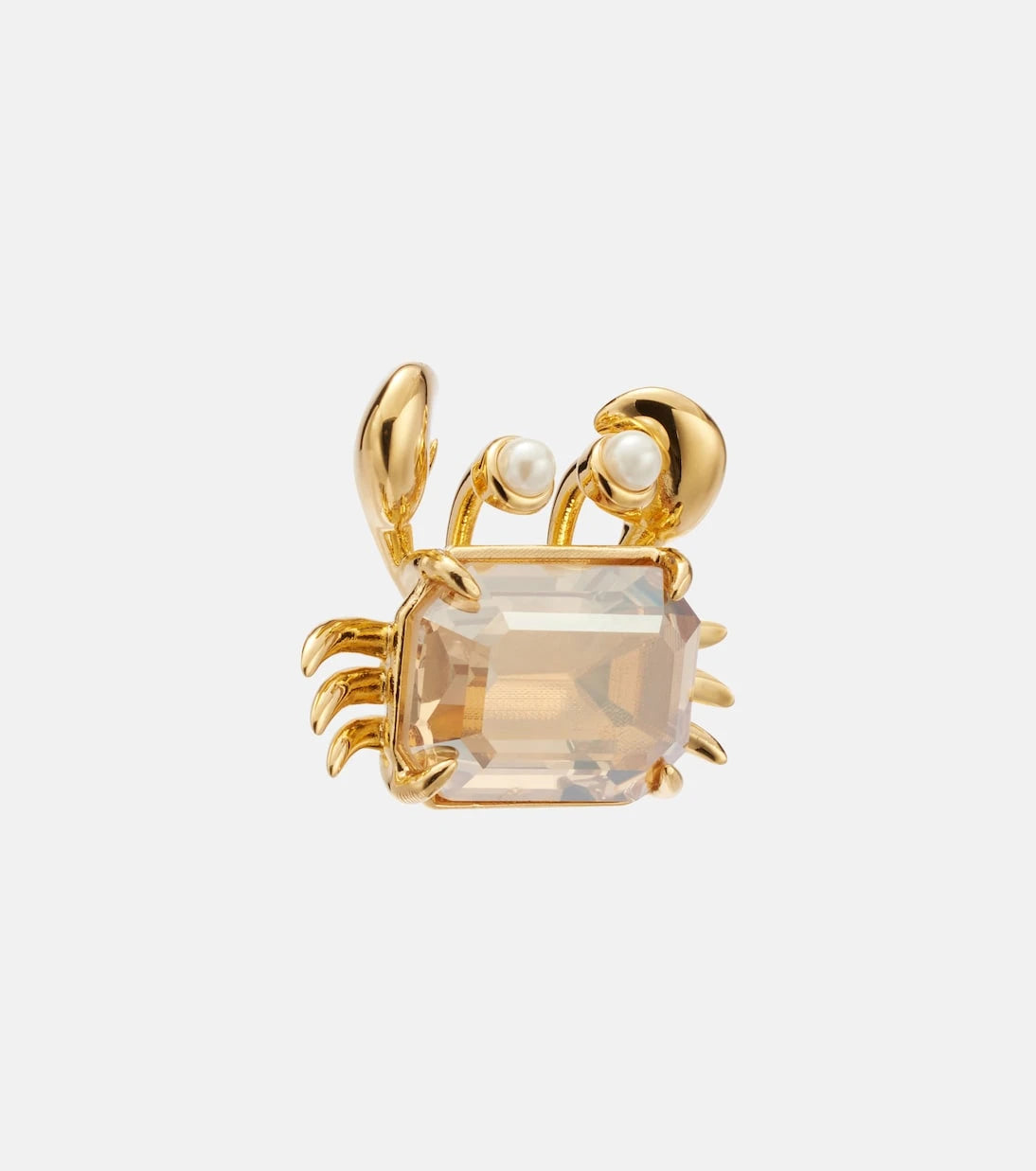Oscar de la Renta - Crab embellished earrings