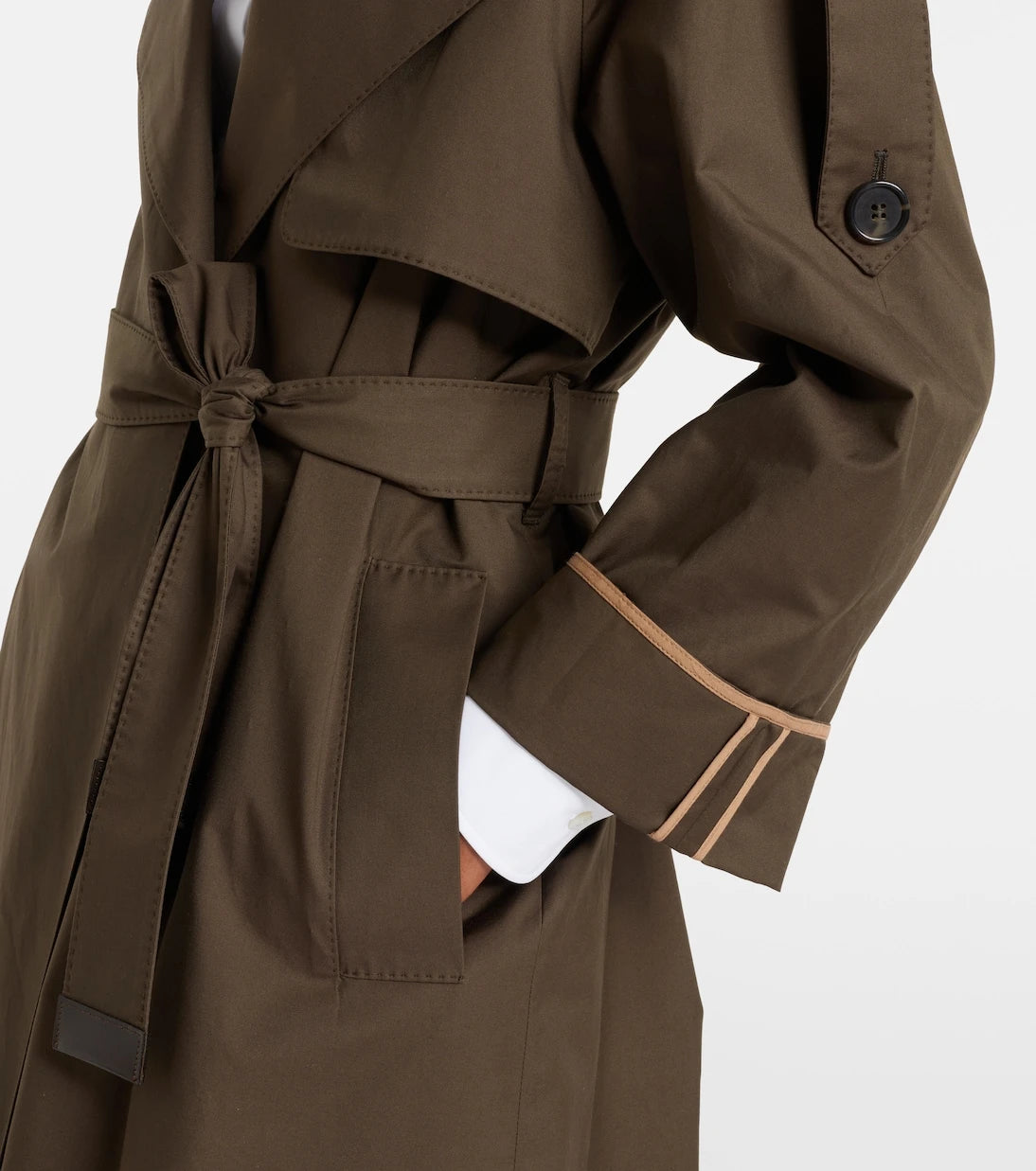 Max Mara - The Cube cotton-blend twill trench coat