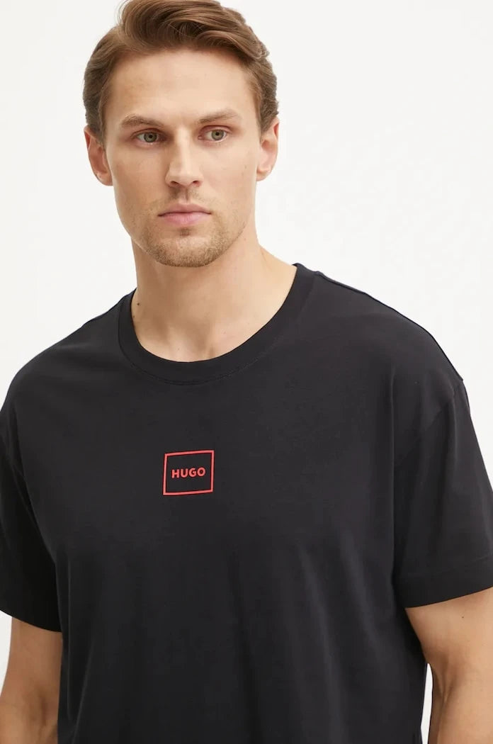HUGO erkek pamuklu ev tişörtü Laze T-Shirt