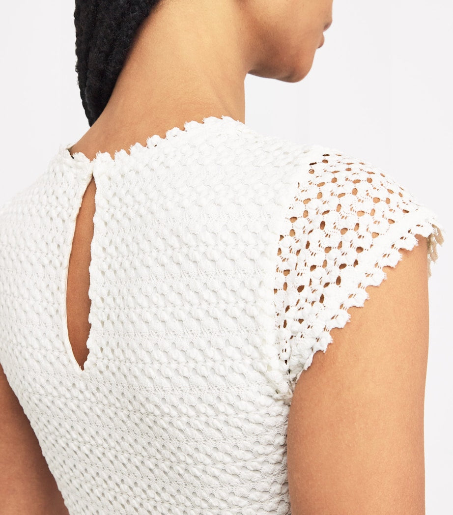 Crochet Mini Dress WHITE