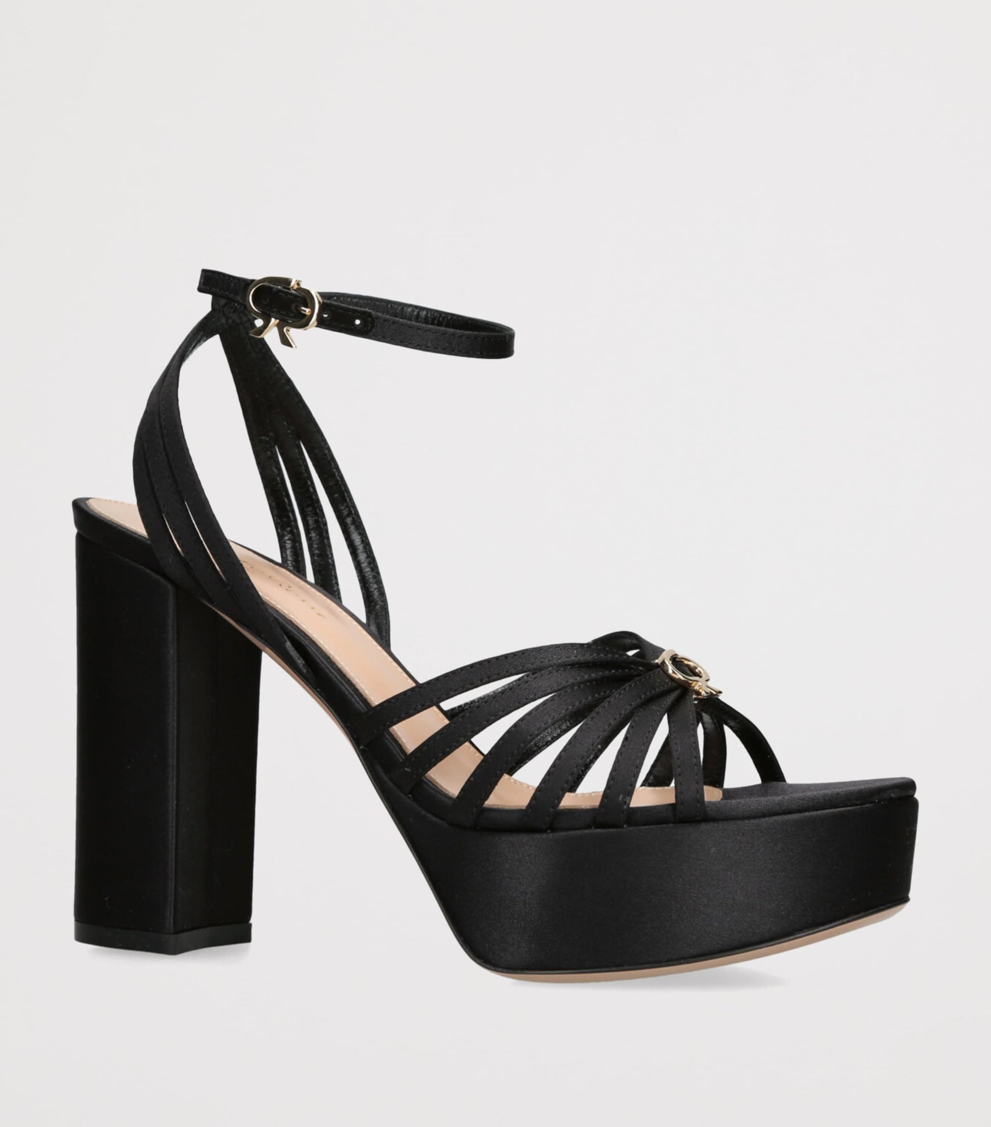 Satin Rita Platform Sandals 70