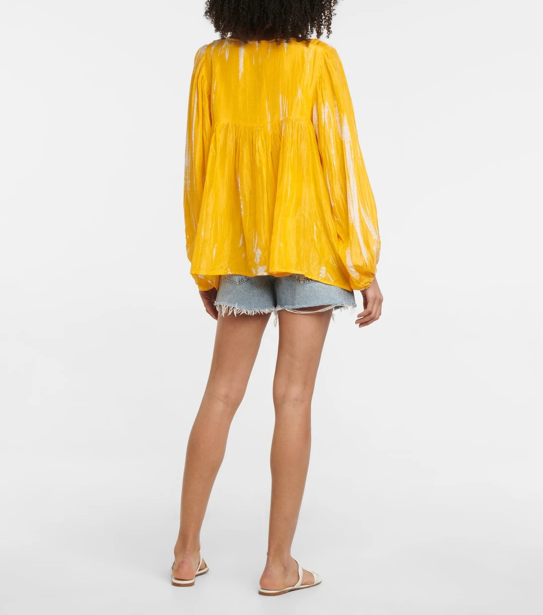 Anna Kosturova - Tie-dye silk top