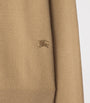 Burberry Beige Cashmere EKD-Embroidered Cardigan