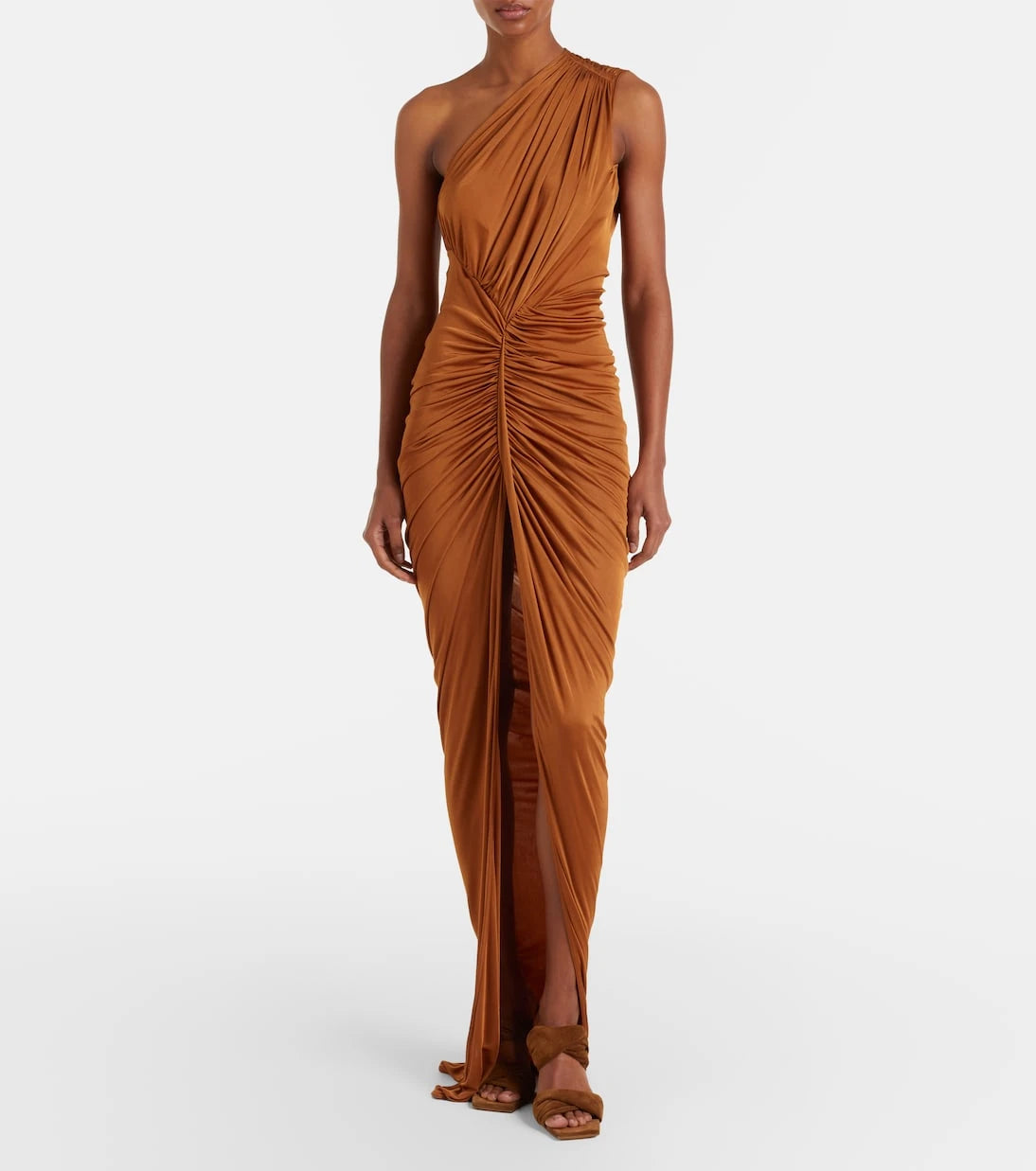 Rick Owens - Lilies Avra ruched one-shoulder gown