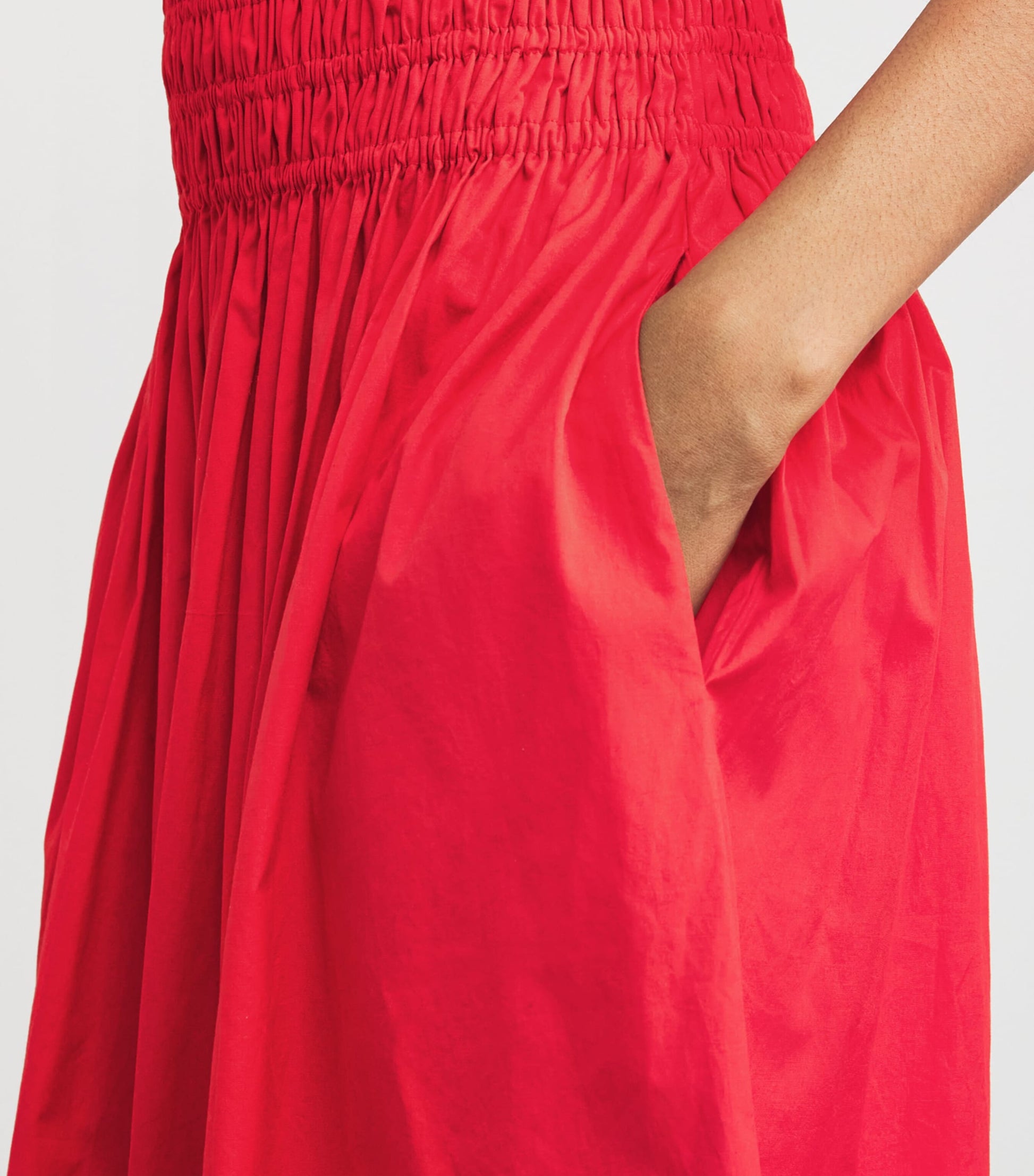 The Great. White Cotton Viola Maxi Skirt