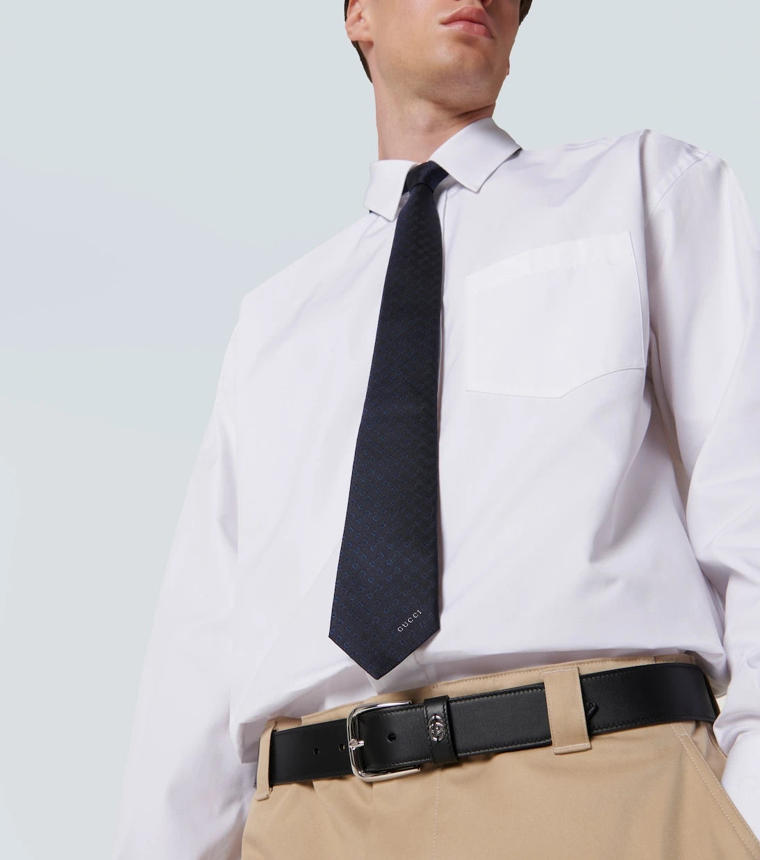 Gucci - Horsebit silk tie