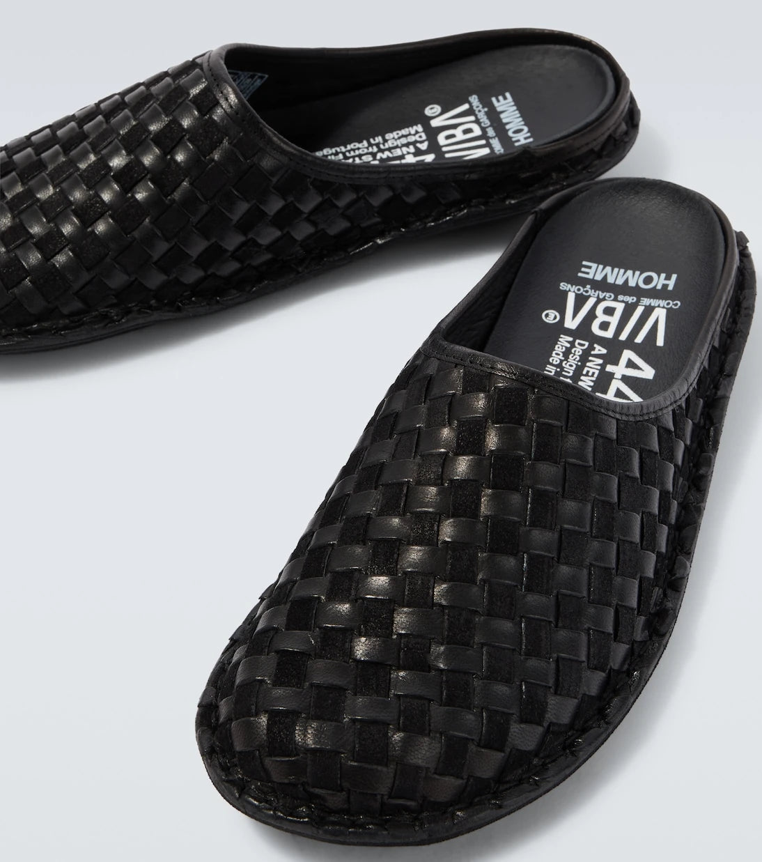 Comme des Garçons Homme - حذاء مفتوح من الجلد والشمواه X VIBAe