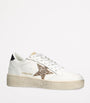 Golden Goose White Leather Ball Star Low-Top Sneakers