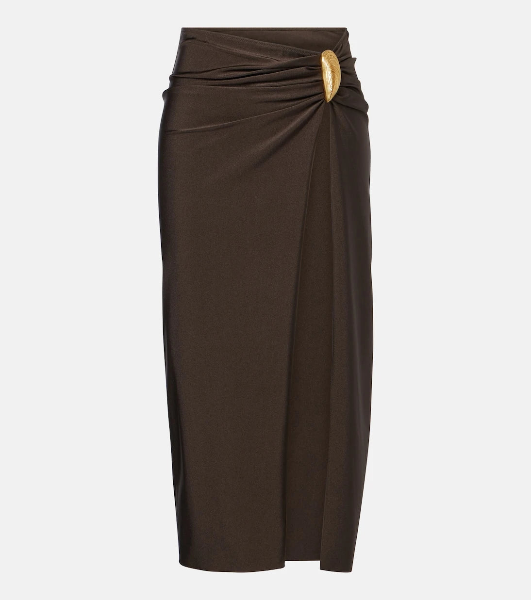 Simkhai - Eiana appliqué ruched midi skirt