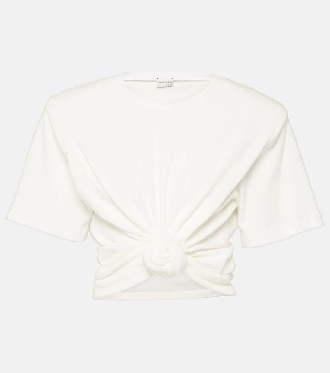 Magda Butrym - Gathered cotton jersey top