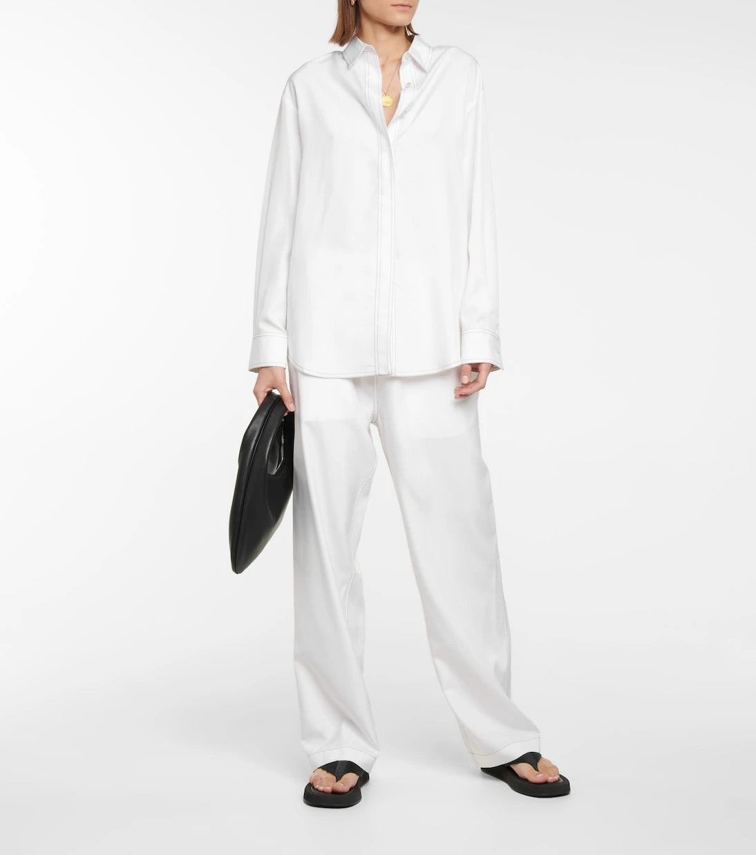 Wardrobe.NYC - Release 07 high-rise straight silk pants
