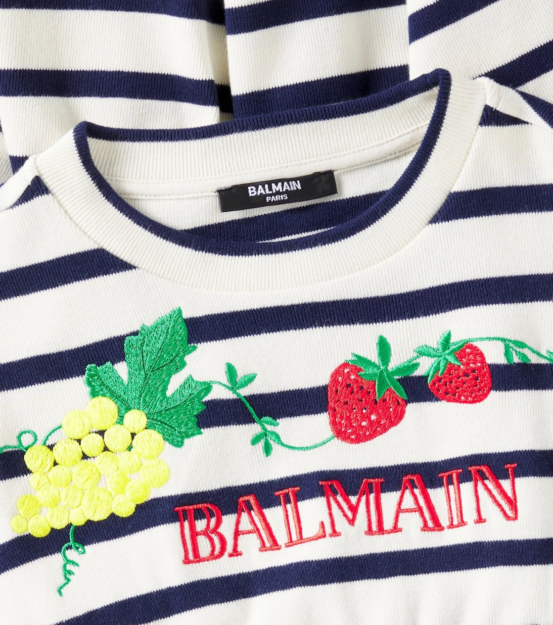 Balmain Kids - Striped cotton jersey dress
