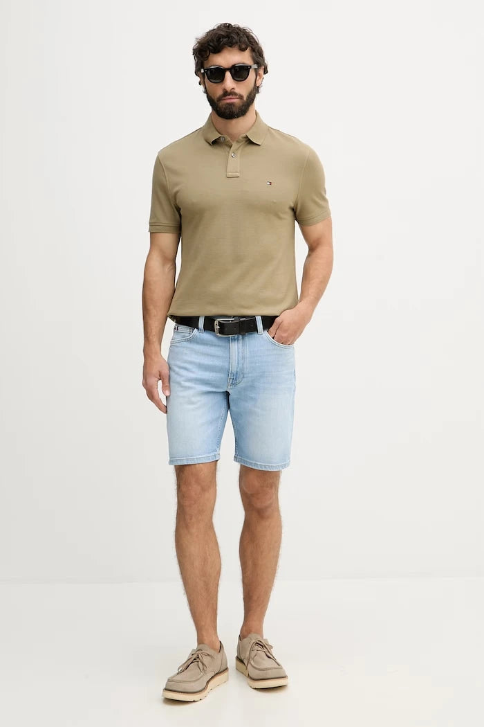 Tommy Hilfiger erkek pamuk elastan polo yaka tişört