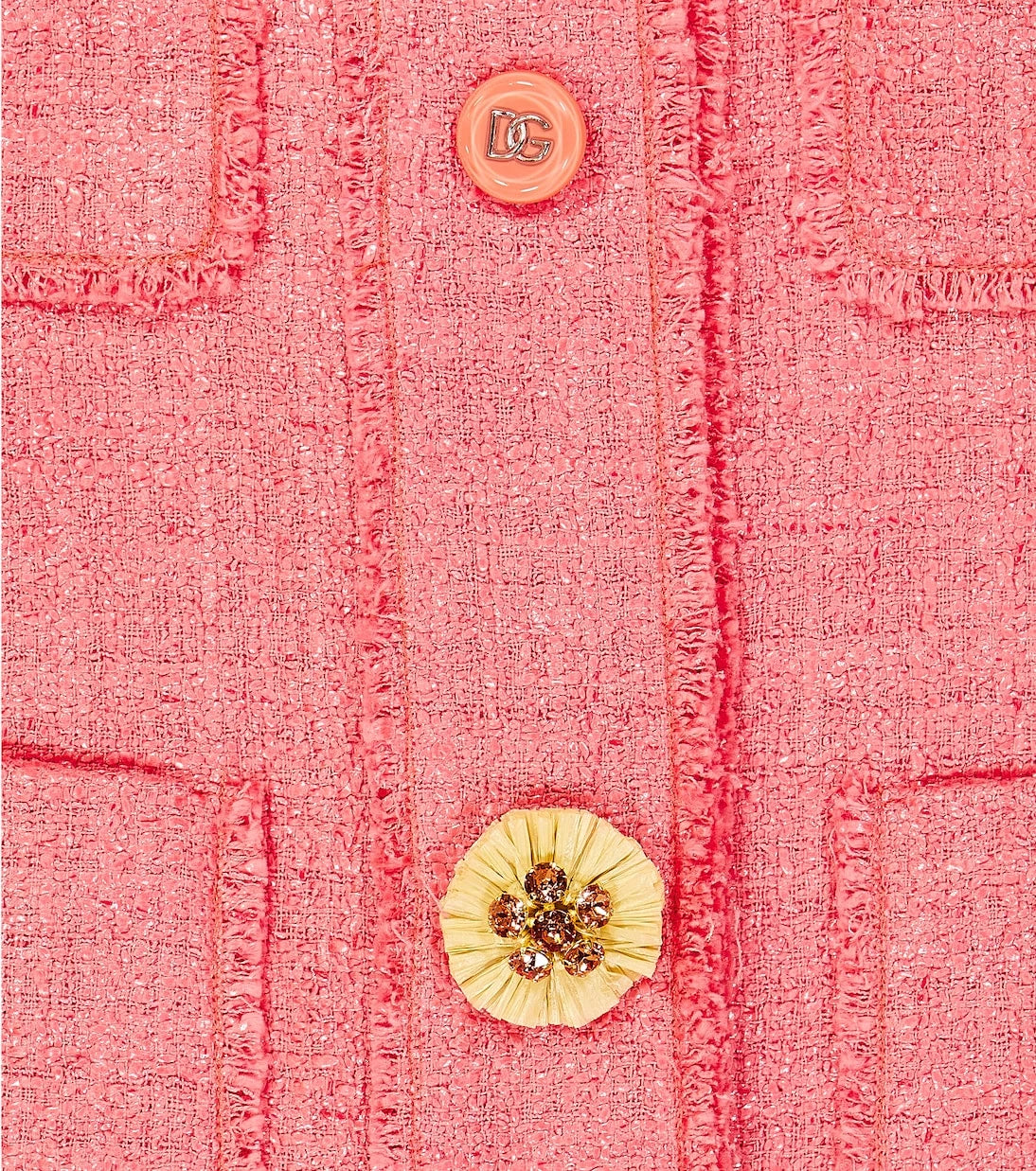 Dolce&Gabbana Kids - Embellished cotton-blend tweed jacket