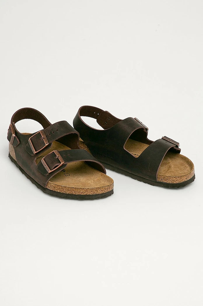 Кожени сандали Birkenstock Milano