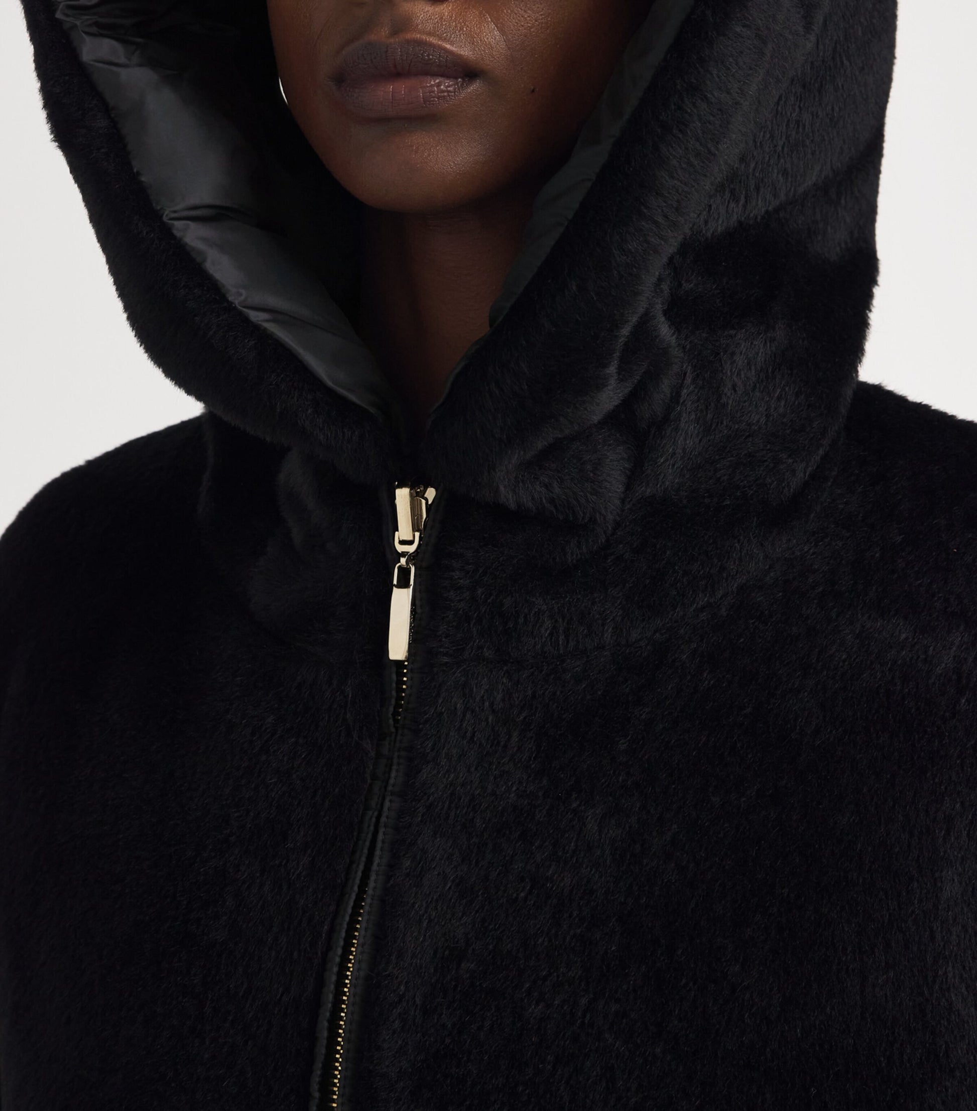 Max Mara Black Reversible Quilted Jacket