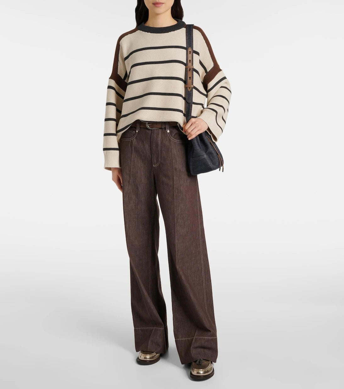 Brunello Cucinelli - Striped cotton sweater
