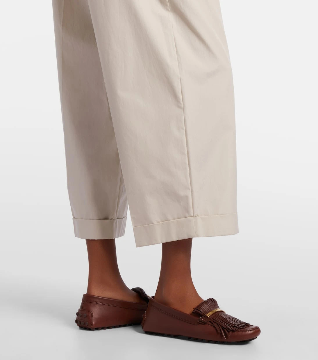 'S Max Mara - Danza cotton wide-leg pants