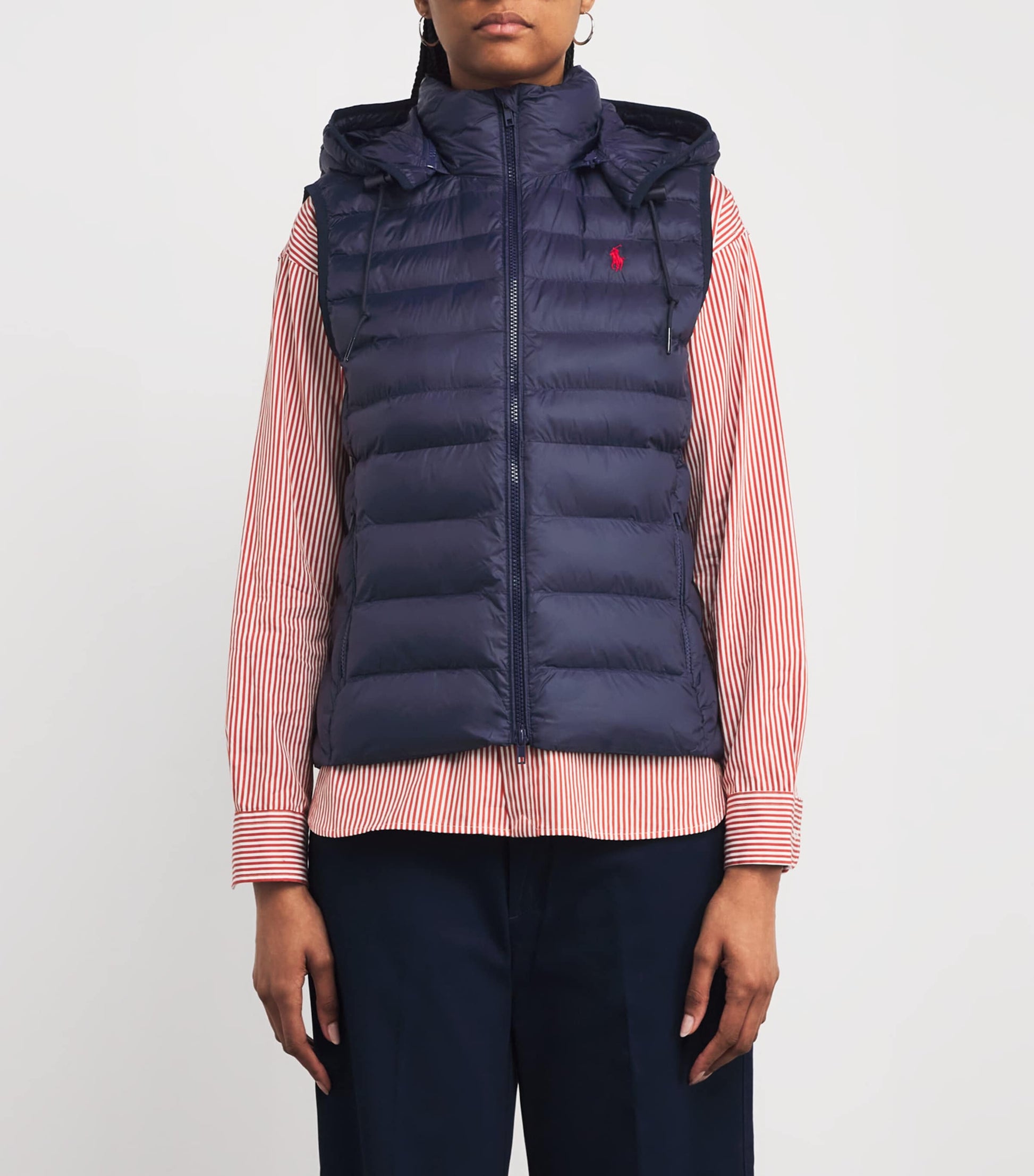 Water-Repellent Padded Gilet NAVY