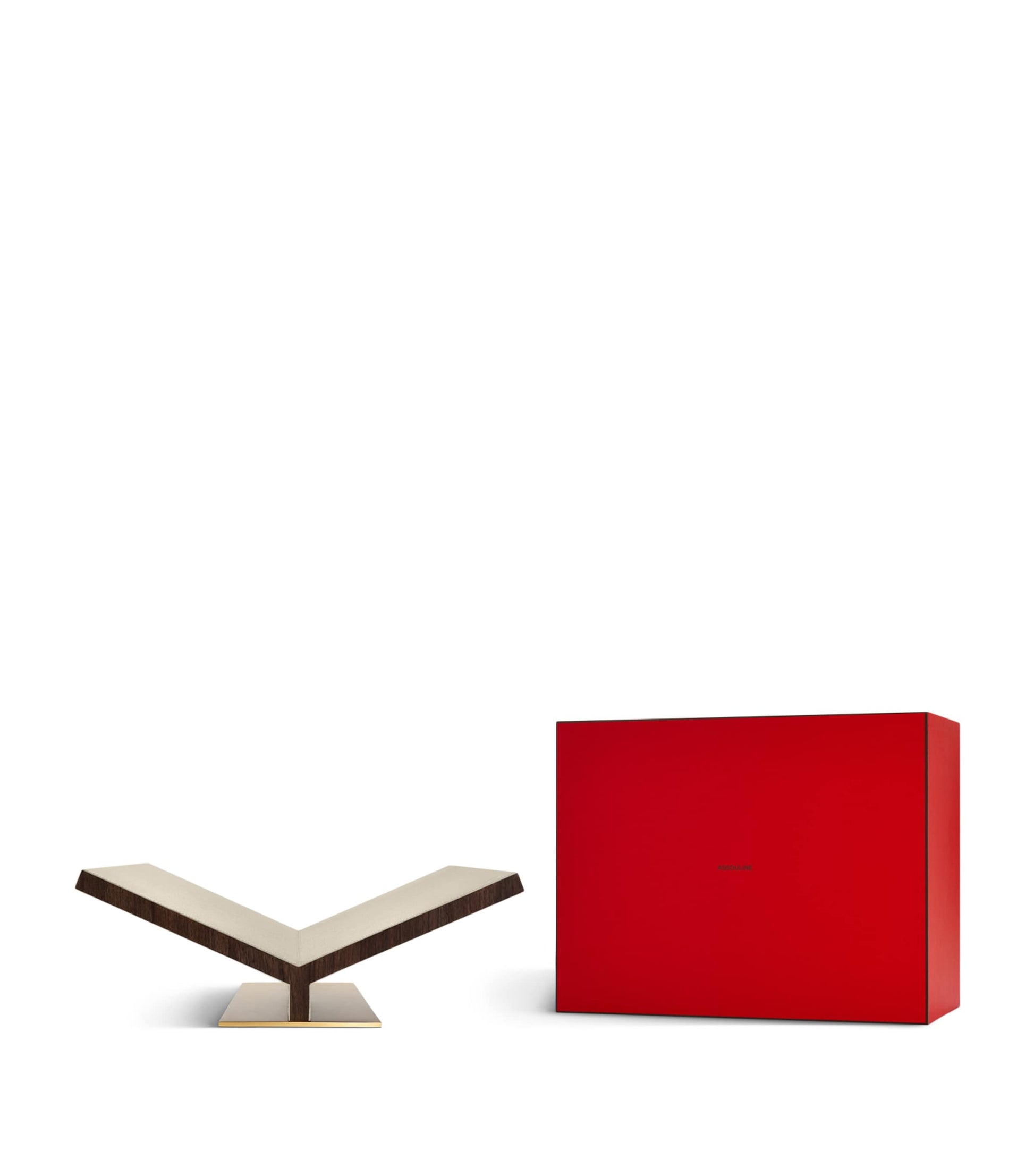 Walnut-Leather Ultimate Collector Bookstand