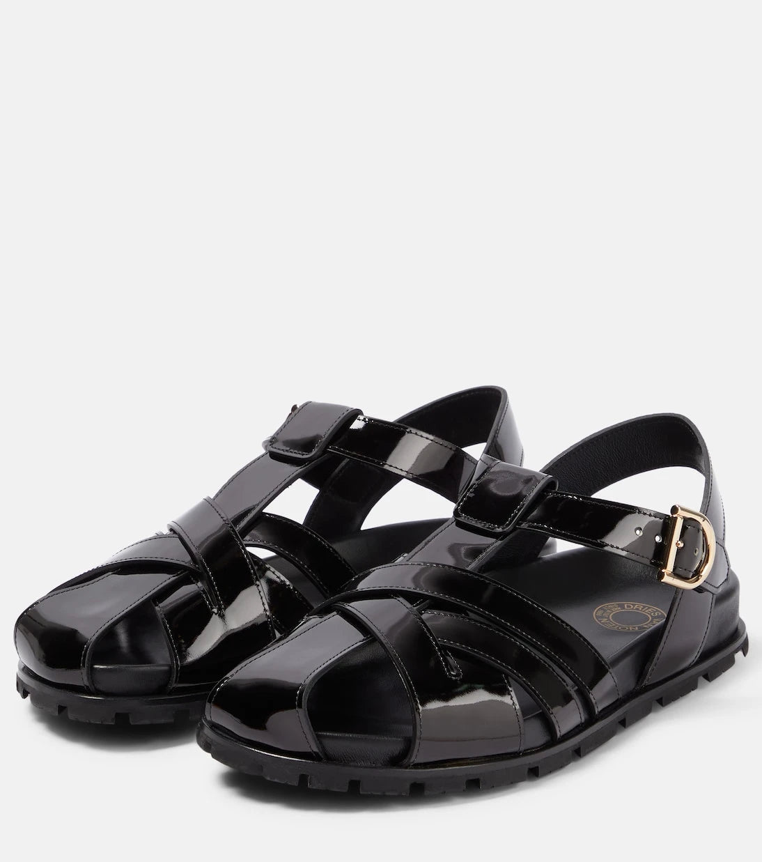 Dries Van Noten - Patent leather sandals