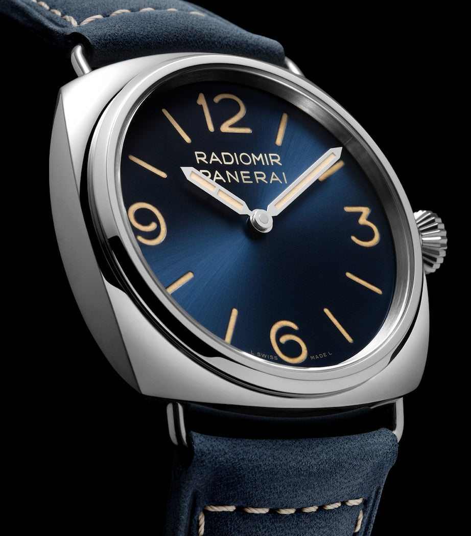 Stainless Steel and Calf Leather Radiomir Officne Watch 45mm