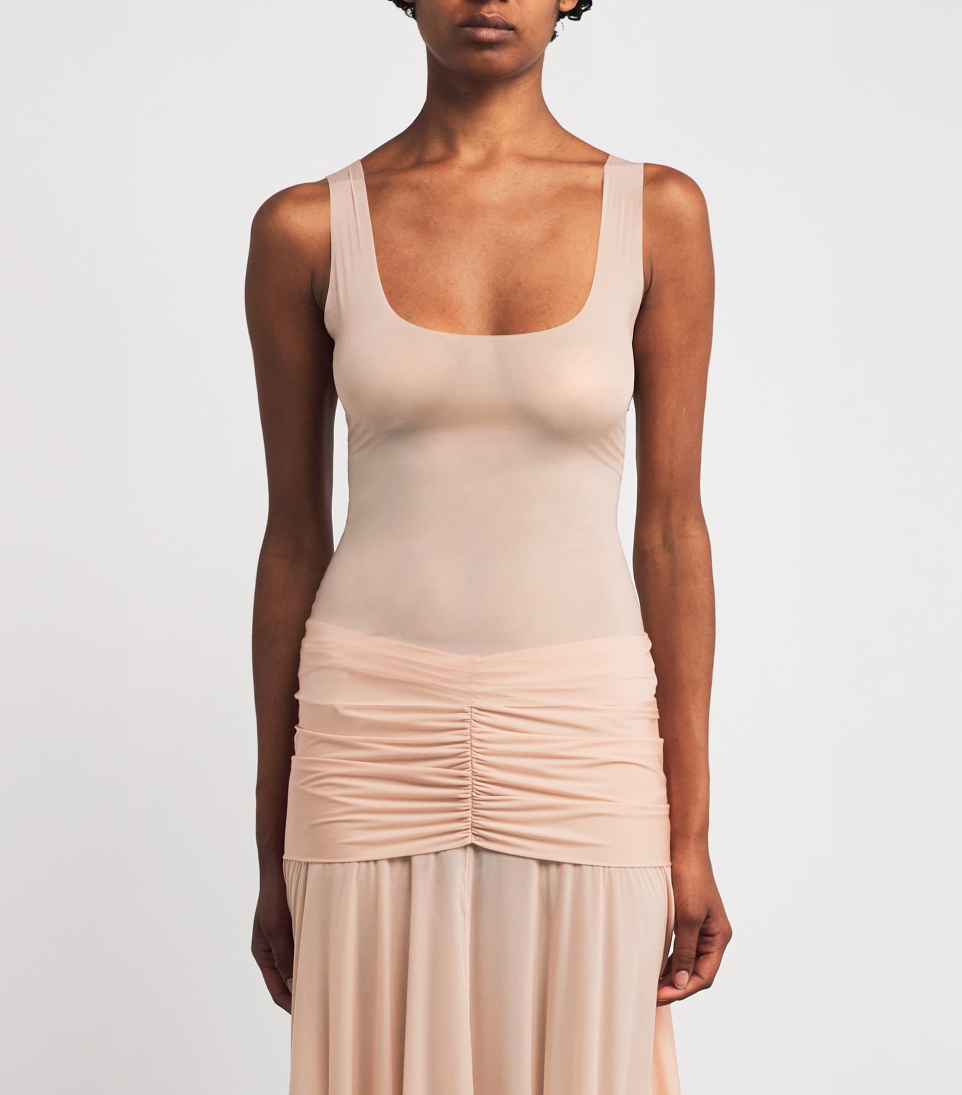 Skims Beige Stretch-Jersey Milky Sheer Tank Top
