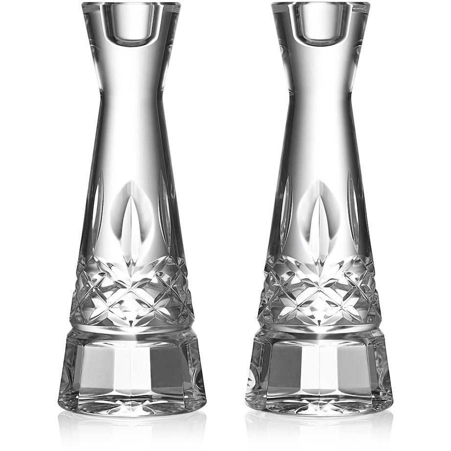 Set of 2 Lismore Essence Candlesticks (20cm)