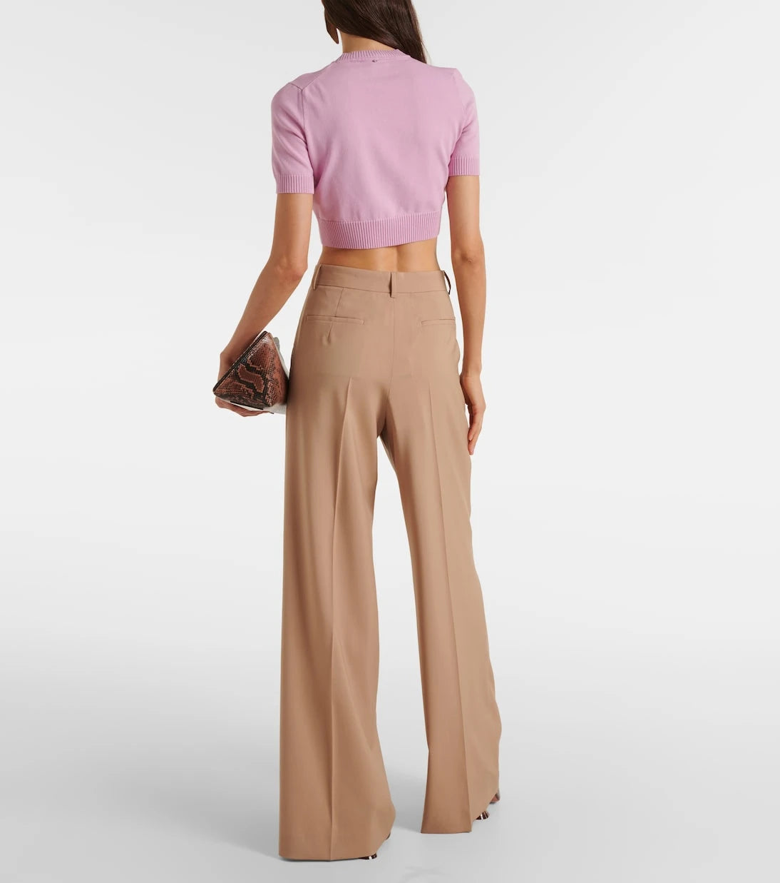 Sportmax - بلوزة قصيرة محبوكة بريمير