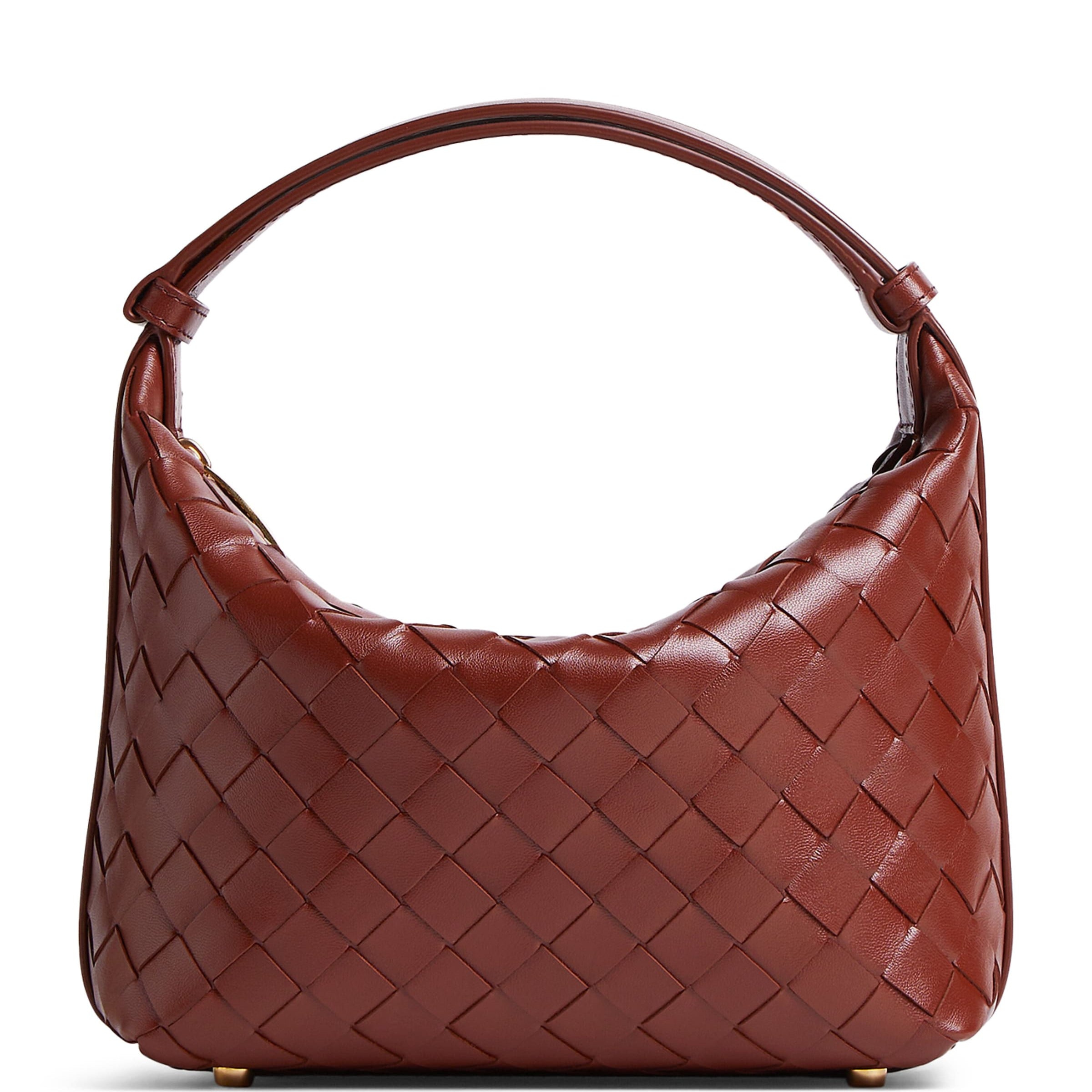 Bottega Veneta Brown Small Wallace Top-Handle Bag
