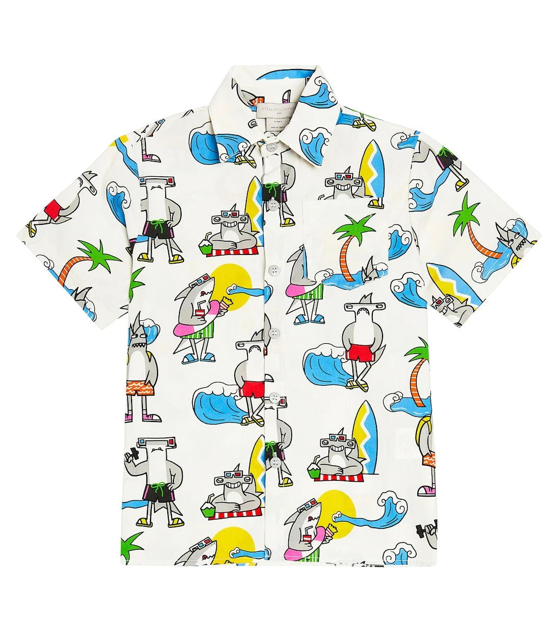 Stella McCartney Kids - Printed cotton poplin T-shirt