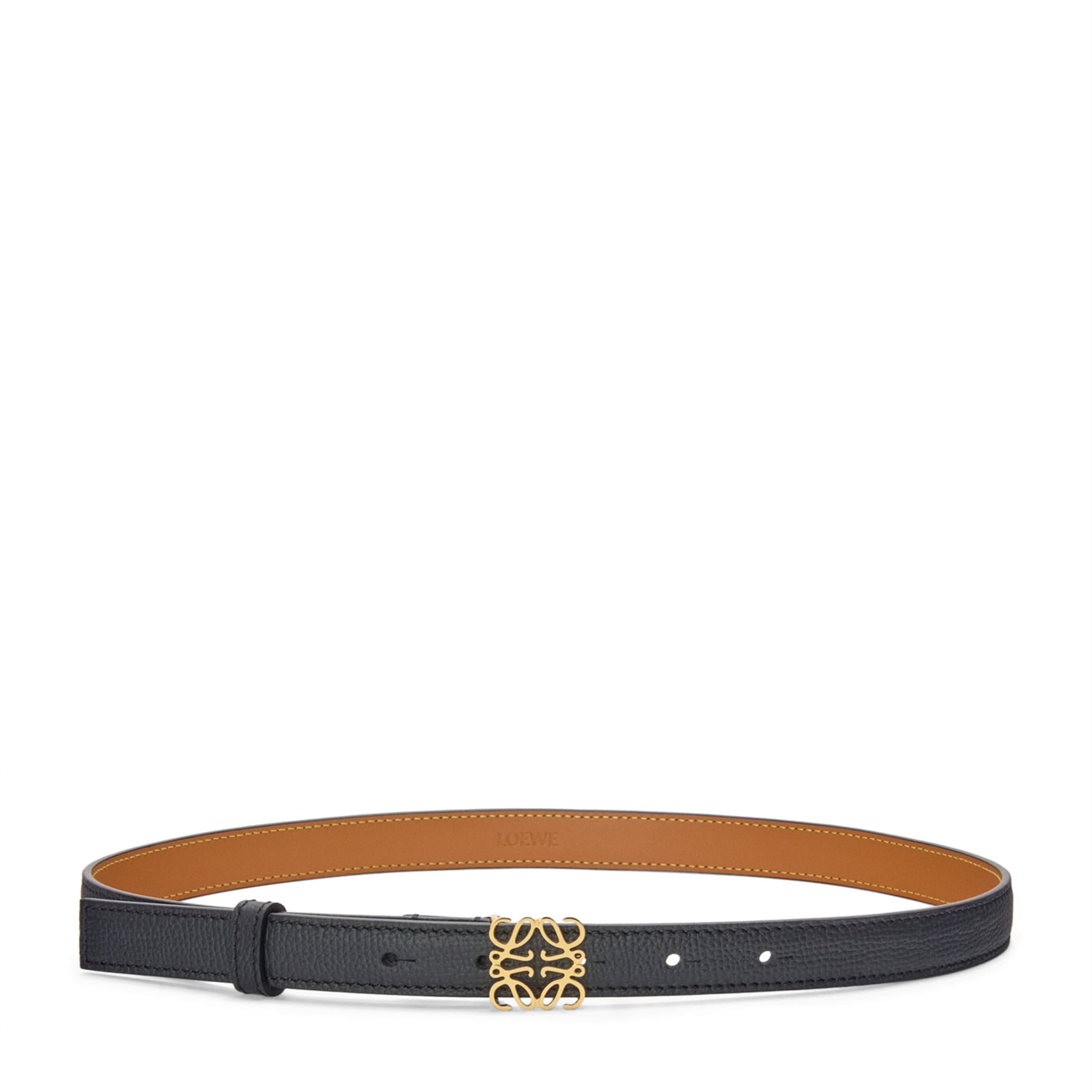 Black Calfksin Anagram Belt