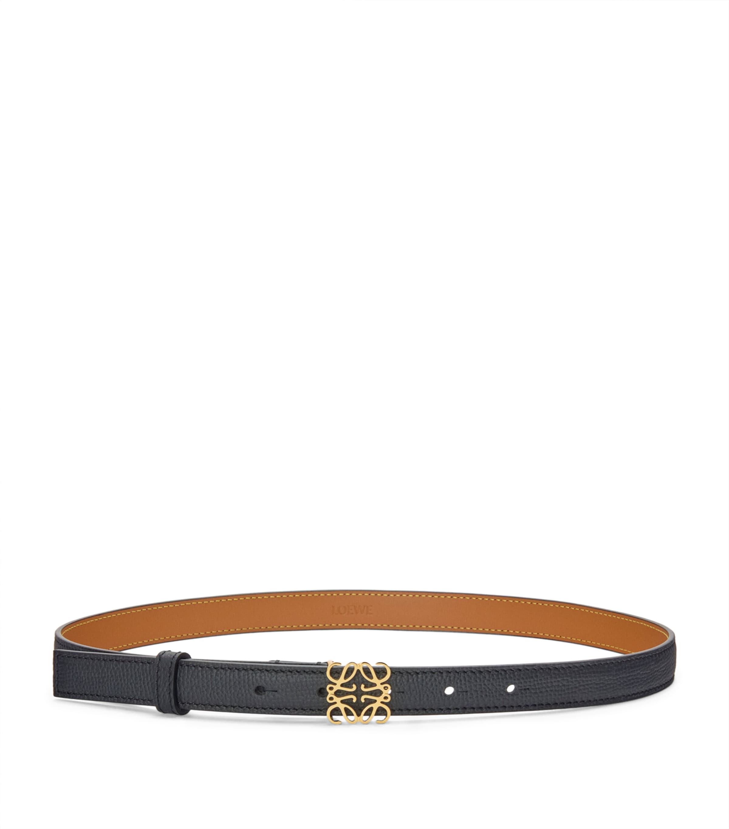 Black Calfksin Anagram Belt