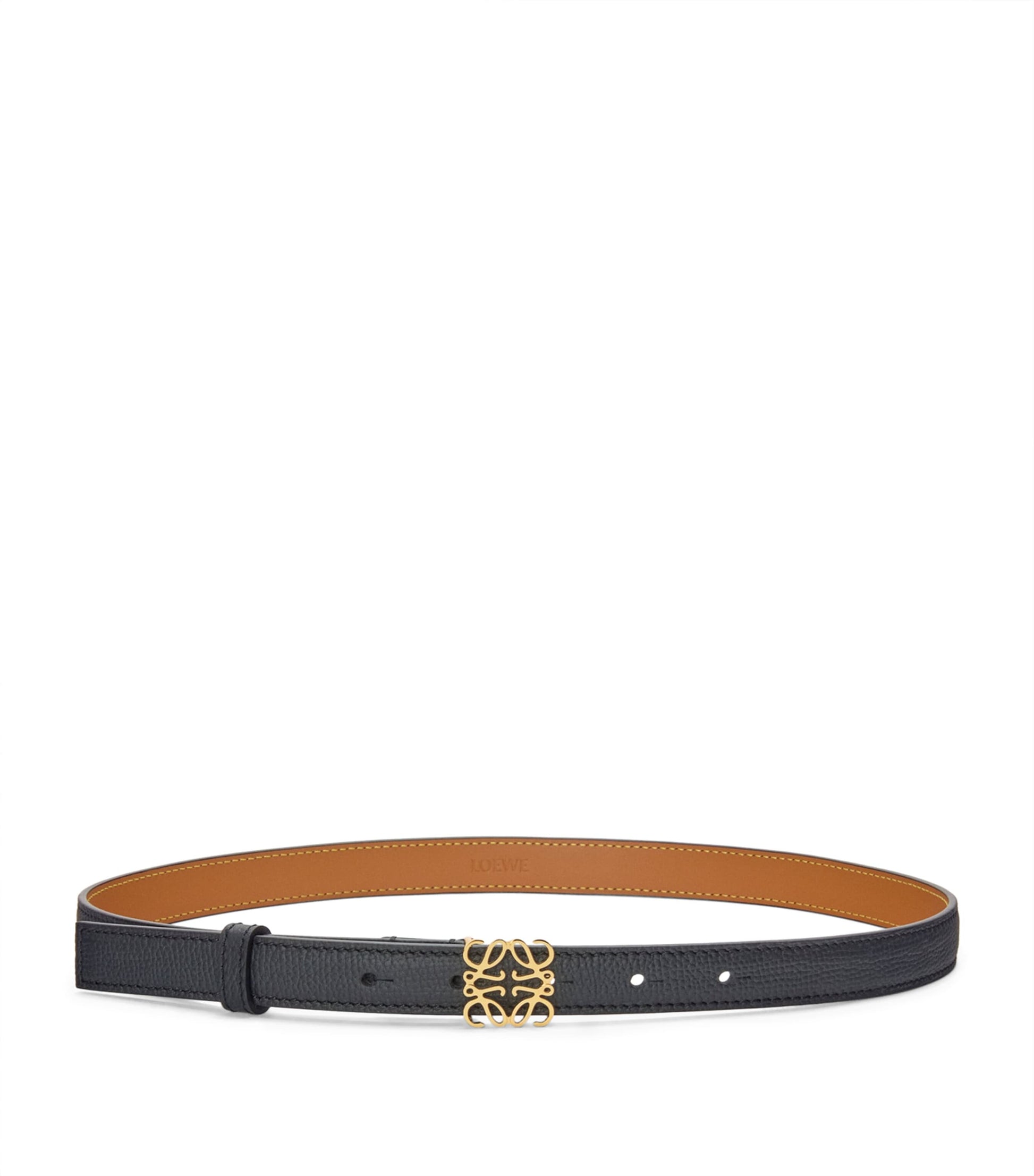 Black Calfksin Anagram Belt