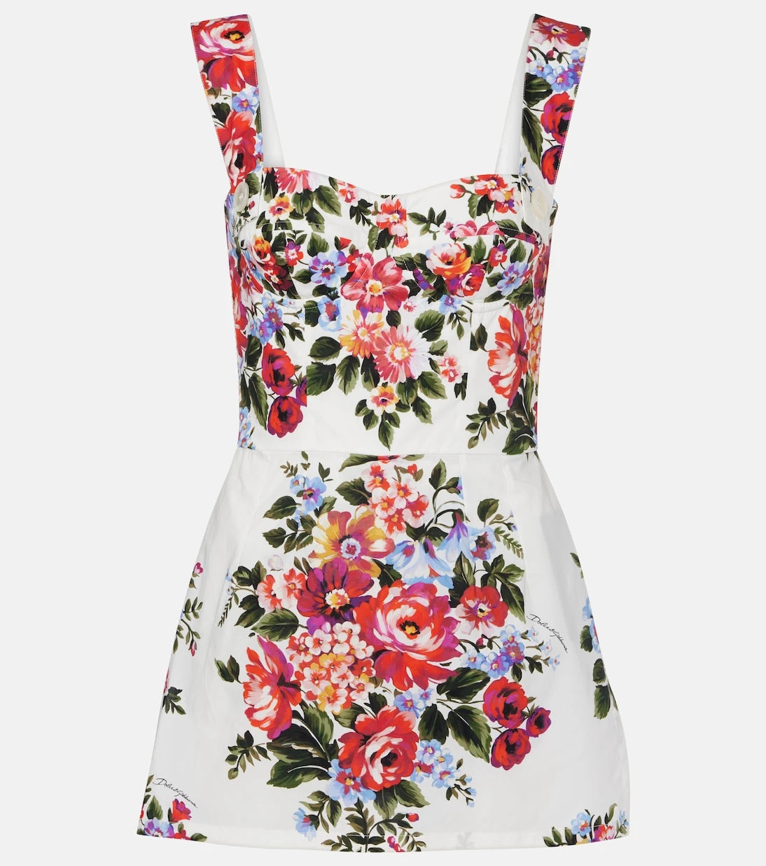 Dolce&Gabbana - Floral cotton minidress