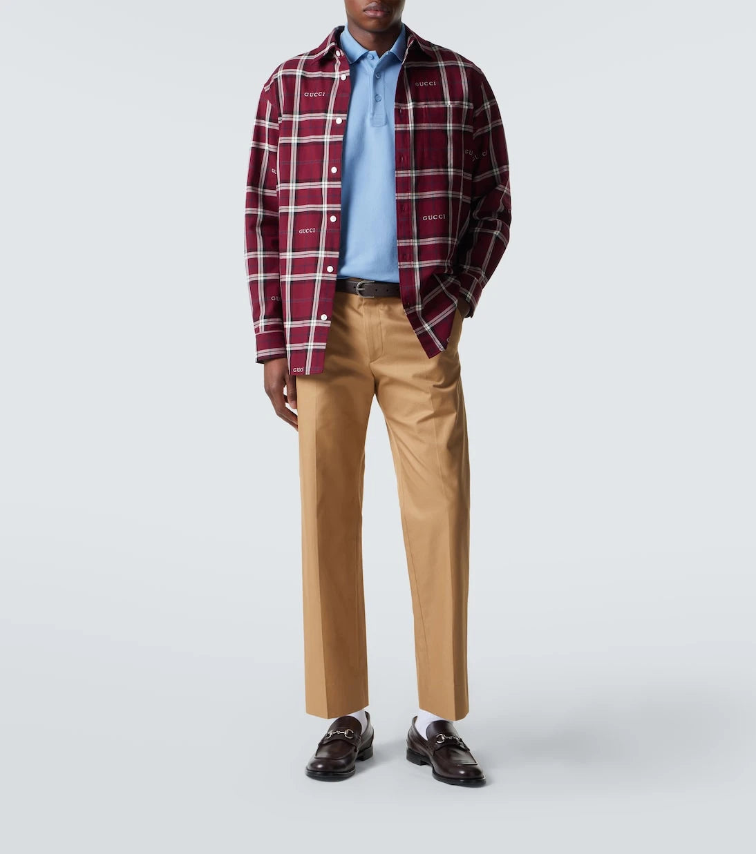 Gucci - Cotton-blend piqué polo shirt