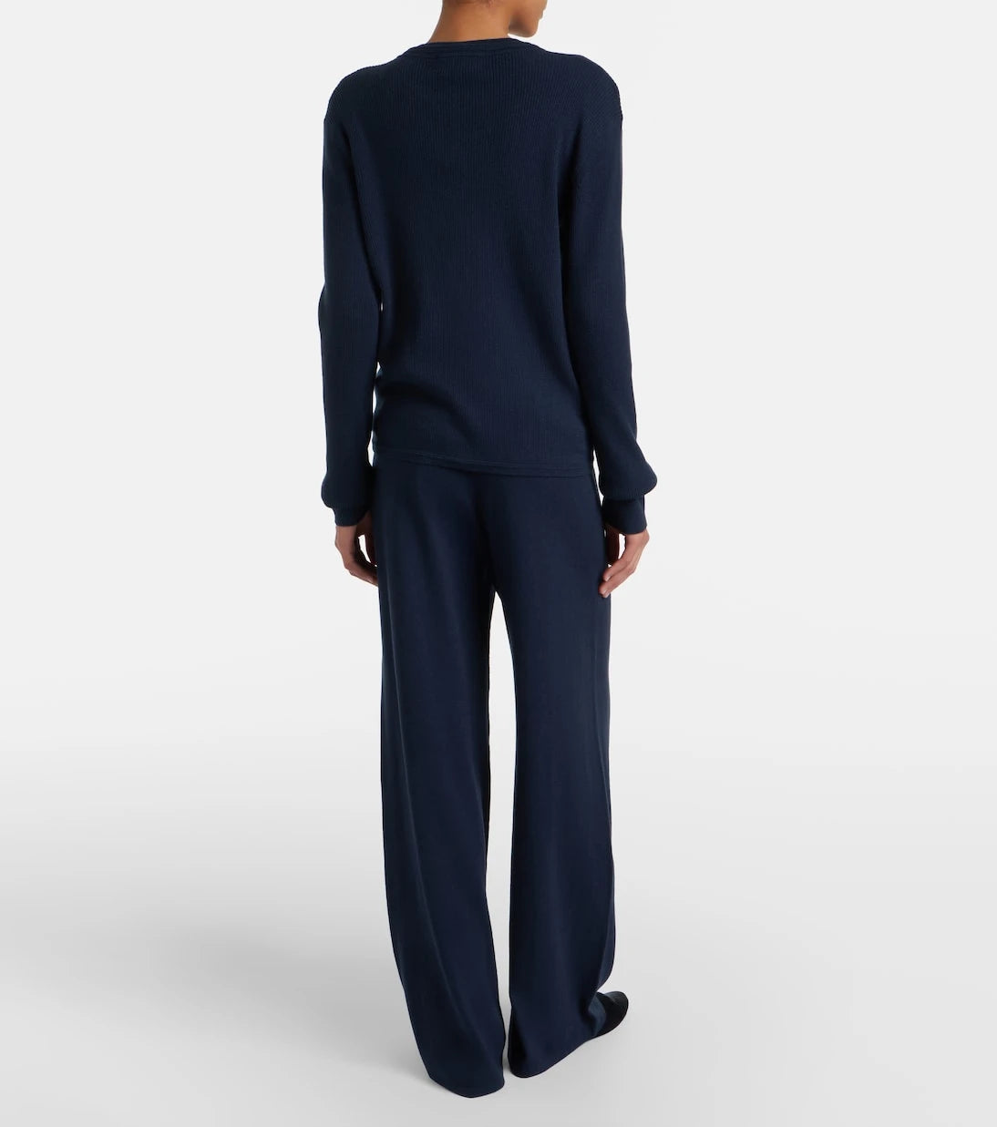 Lisa Yang - Aina cotton and cashmere wide-leg pants