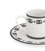Dolce & Gabbana Casa DG Logo Coffee Cups and Saucers (Set of 2)