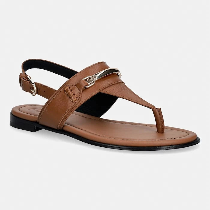 Furla Düz Tabanlı Kadın Deri Heritage Thong Sandalet