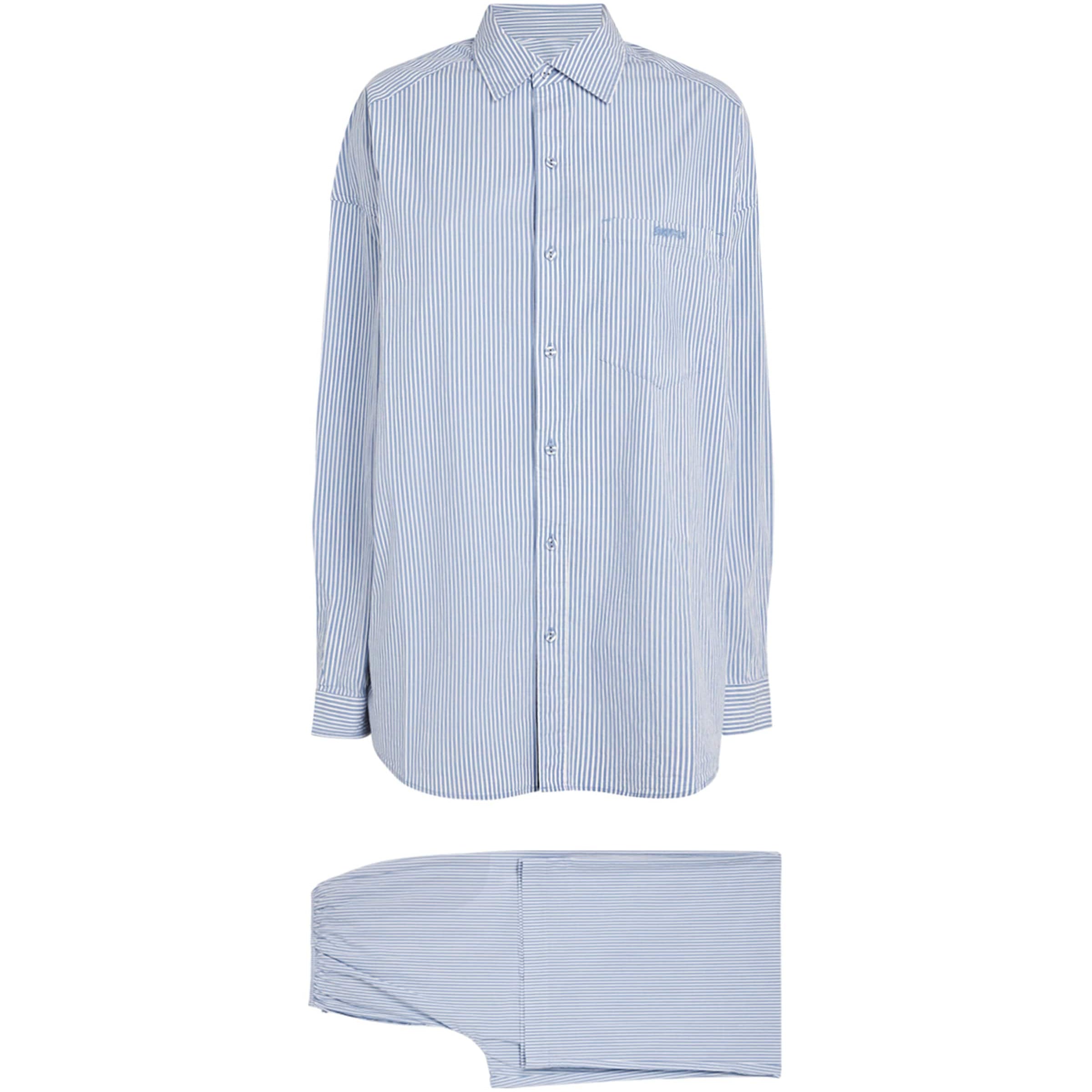 Stretch-Cotton Stripe Pyjama Set