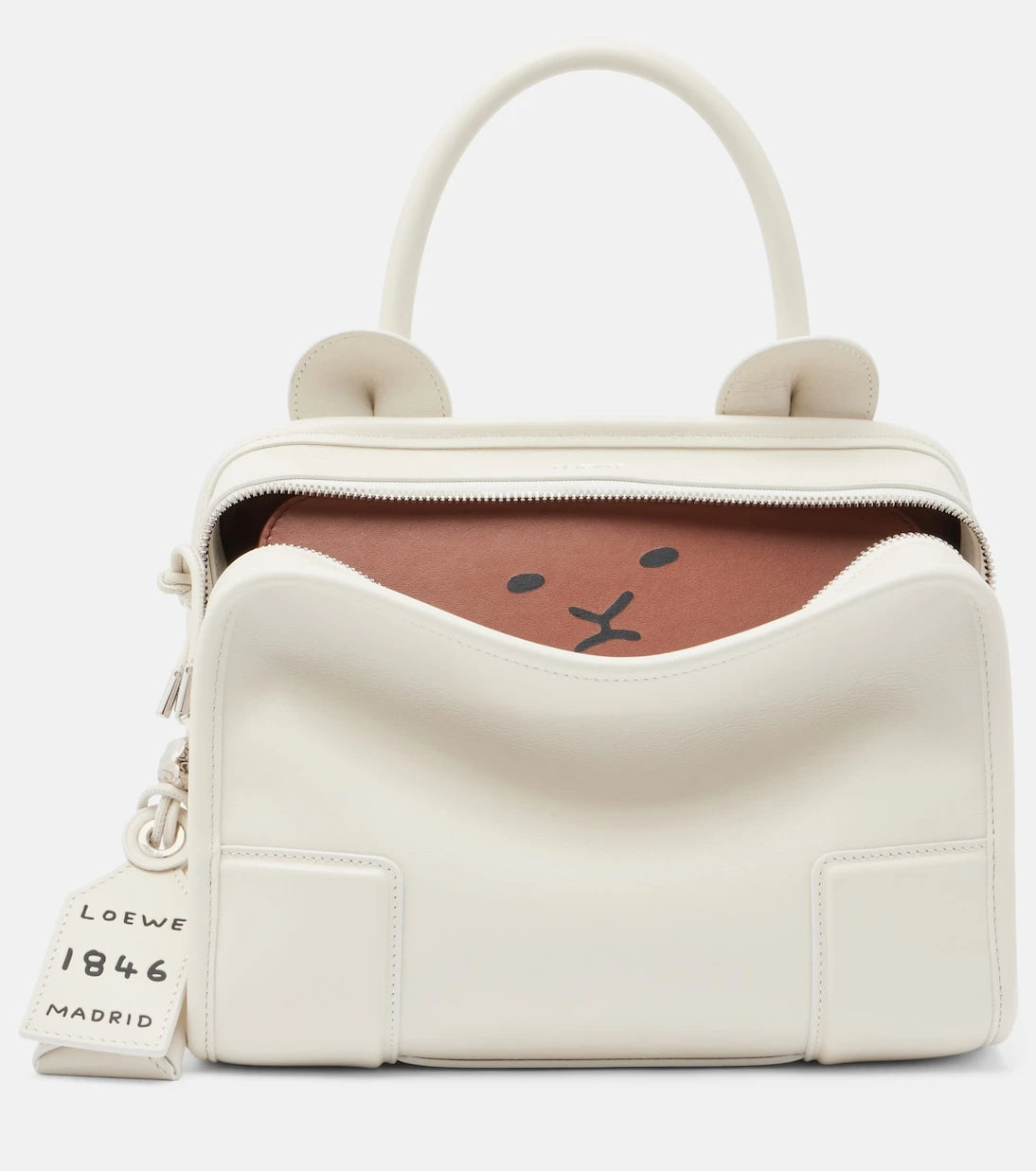 Loewe - Amazona 180 Lion Intarsio Small tote bag
