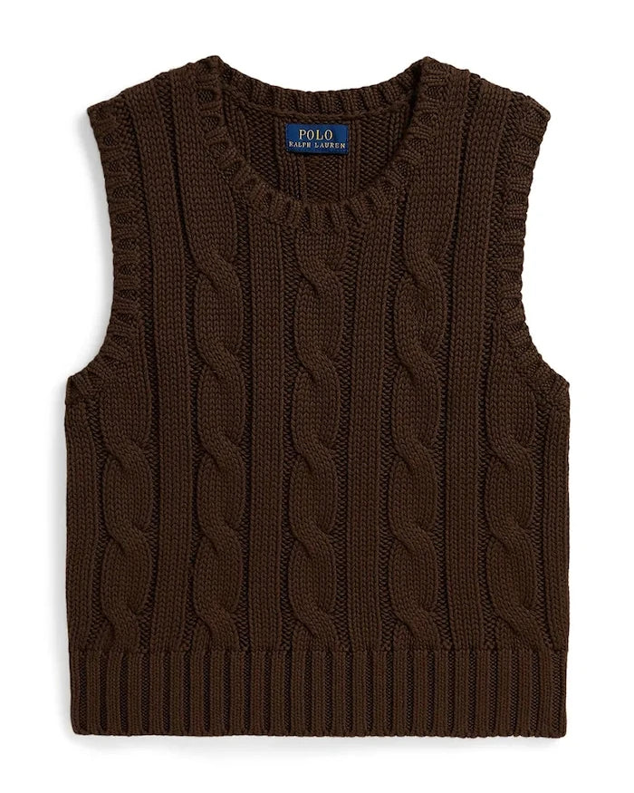 Çocuklar için pamuklu Polo Ralph Lauren yelek