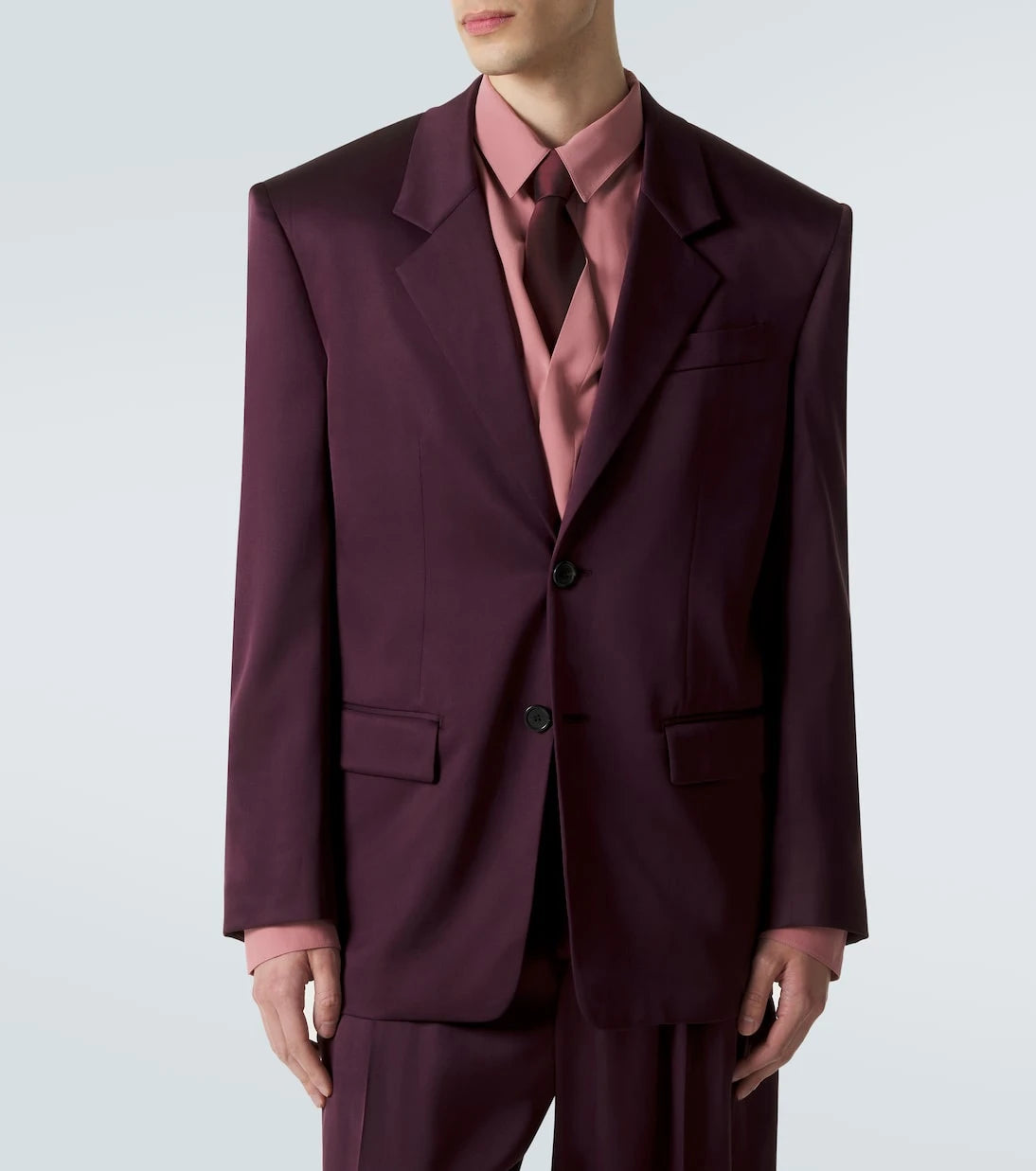 Saint Laurent - İpek saten takım ceket