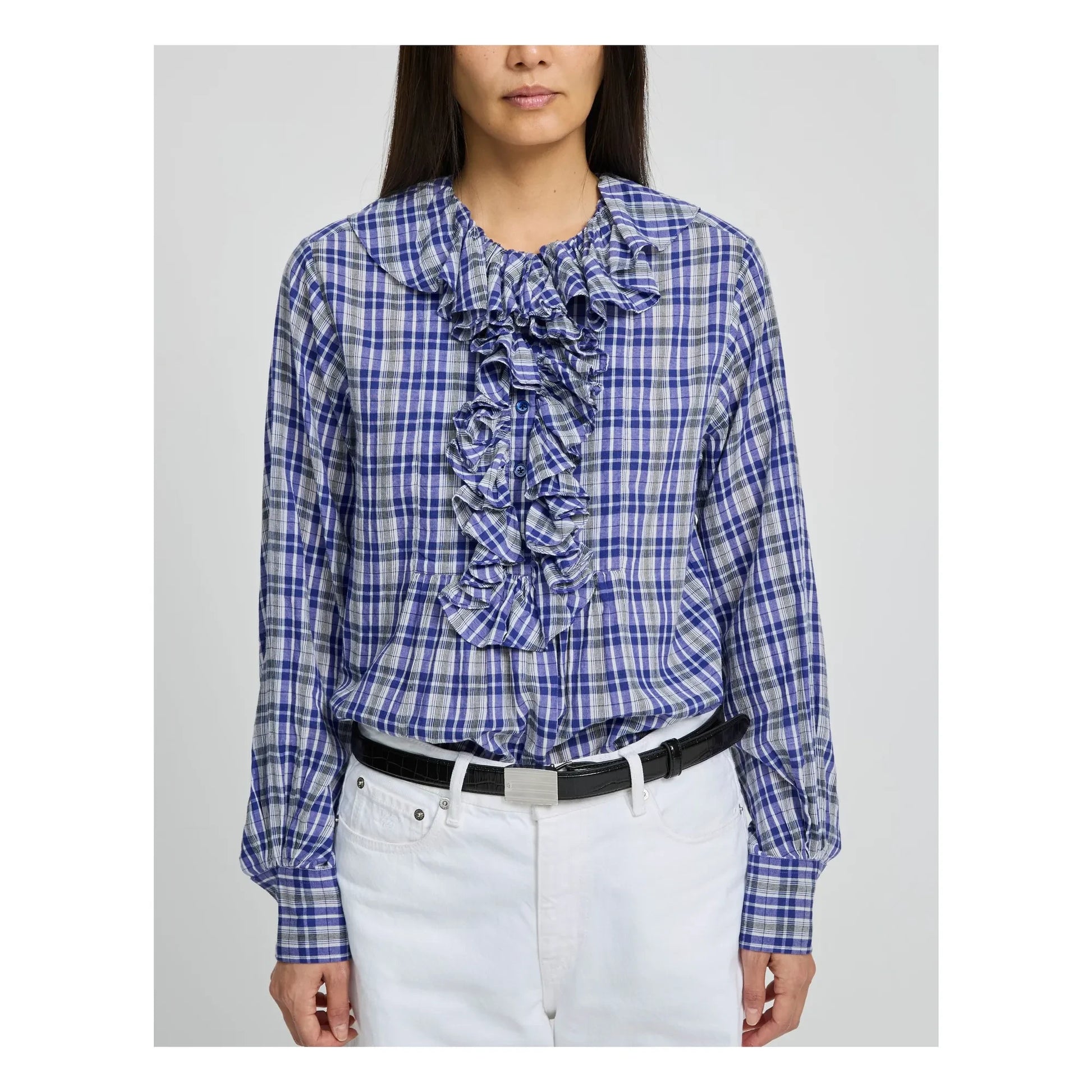 Laurence Bras - Annie Coton blouse | Blue