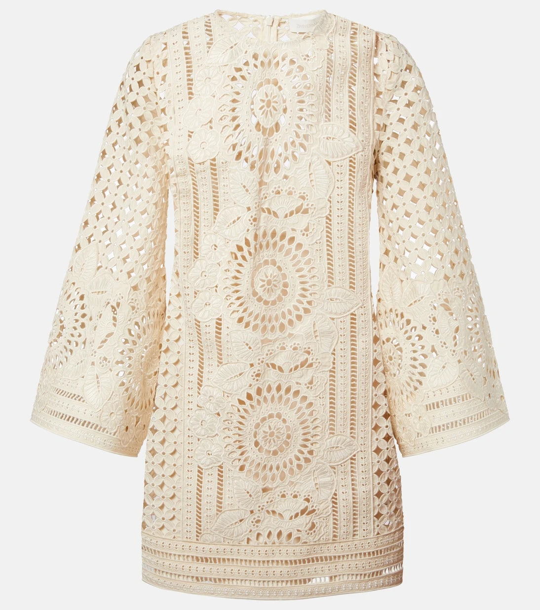 Zimmermann - Indra broderie anglaise cotton minidress